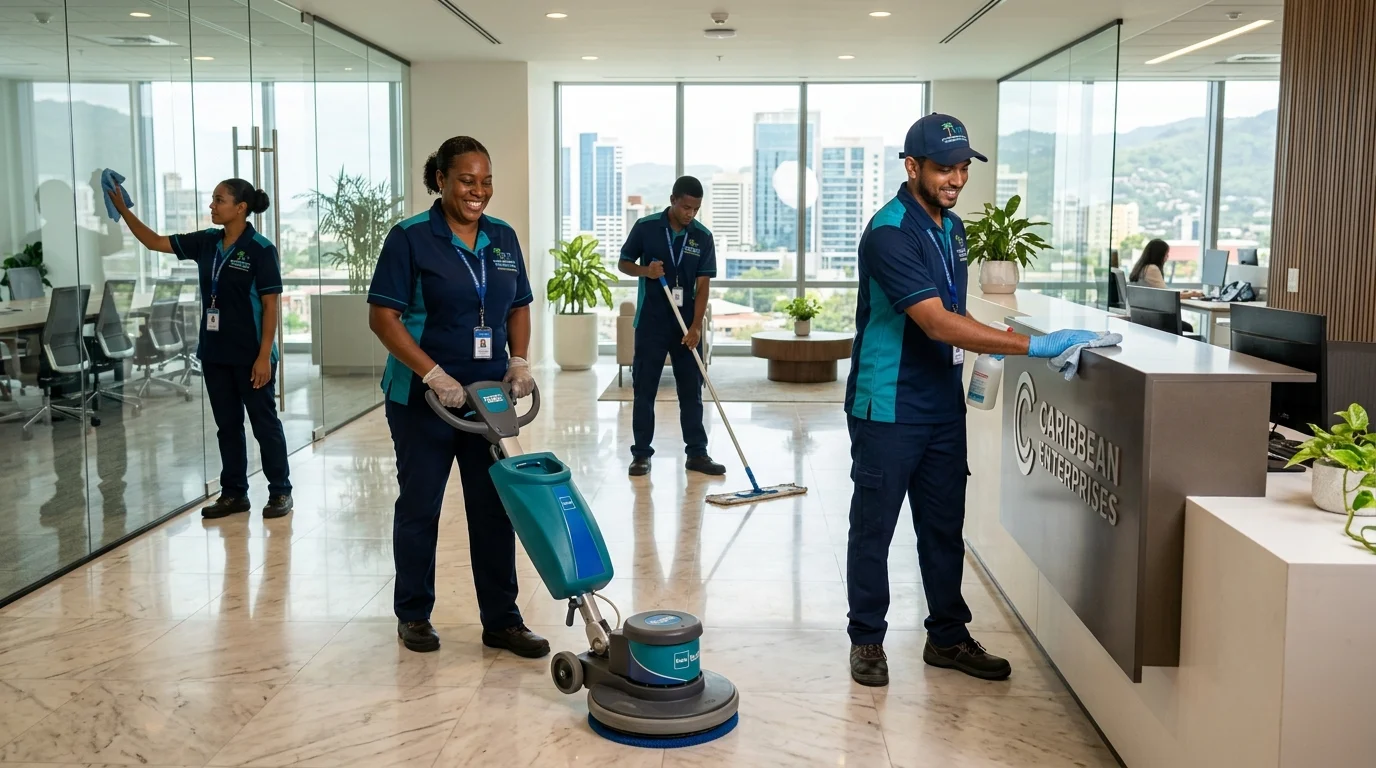 JanitorialTT team serving businesses across Trinidad and Tobago